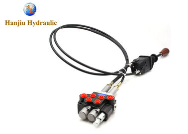 2 Spool Hydraulic Valve 40L/Min With Remote Cable Control For Truck Mounted Cranes