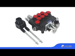 υδραυλική βαλβίδα μονόμπλοκ 3P80, τύπου ελέγχου αέρα + χειροκίνητος ελέγχου με BSPP 1/2 θύρες για συγκομιδές