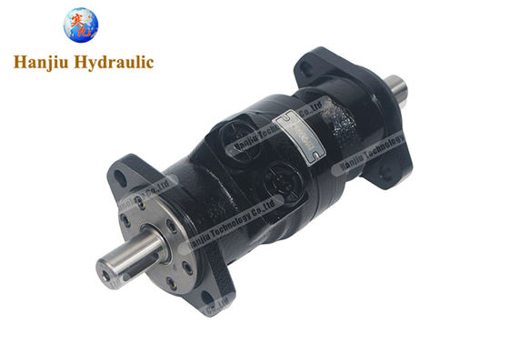 BMRYB Dual Shaft Hydraulic Orbital Motors 80-400 cc/rev fit Kassbohrer Rolfo car transporter trailer MRB80C/C, 25mm key shaft,2 holes oval mounting flange